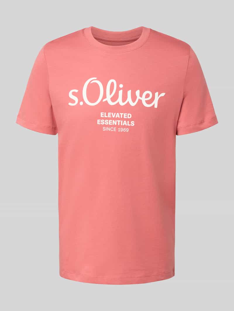 s.Oliver RED LABEL Regular fit T-shirt van puur katoen