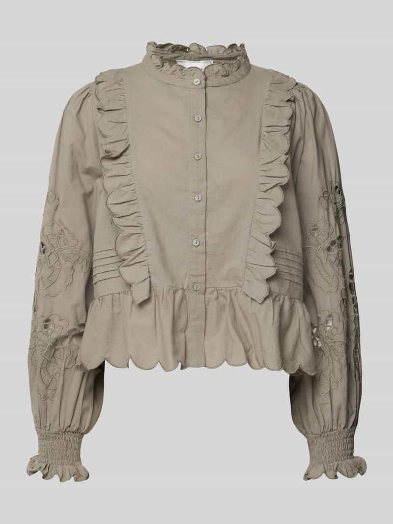 NEO NOIR Blouse met lange mouwen en knoopsluiting