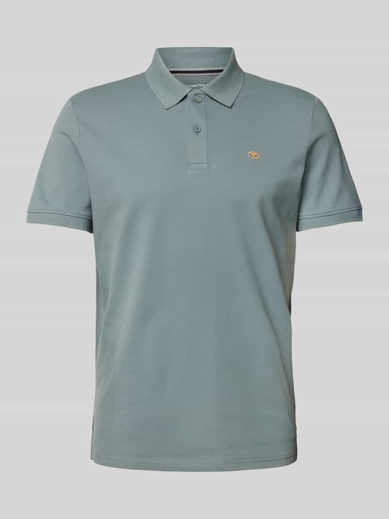 Tom Tailor Regular fit poloshirt van katoen-piqué met logostitching