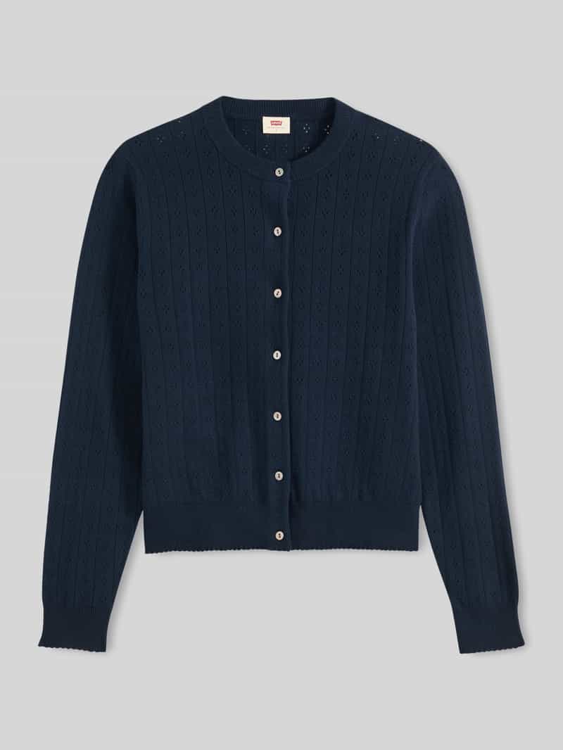 Levi's Regular fit gebreid jack van katoenmix