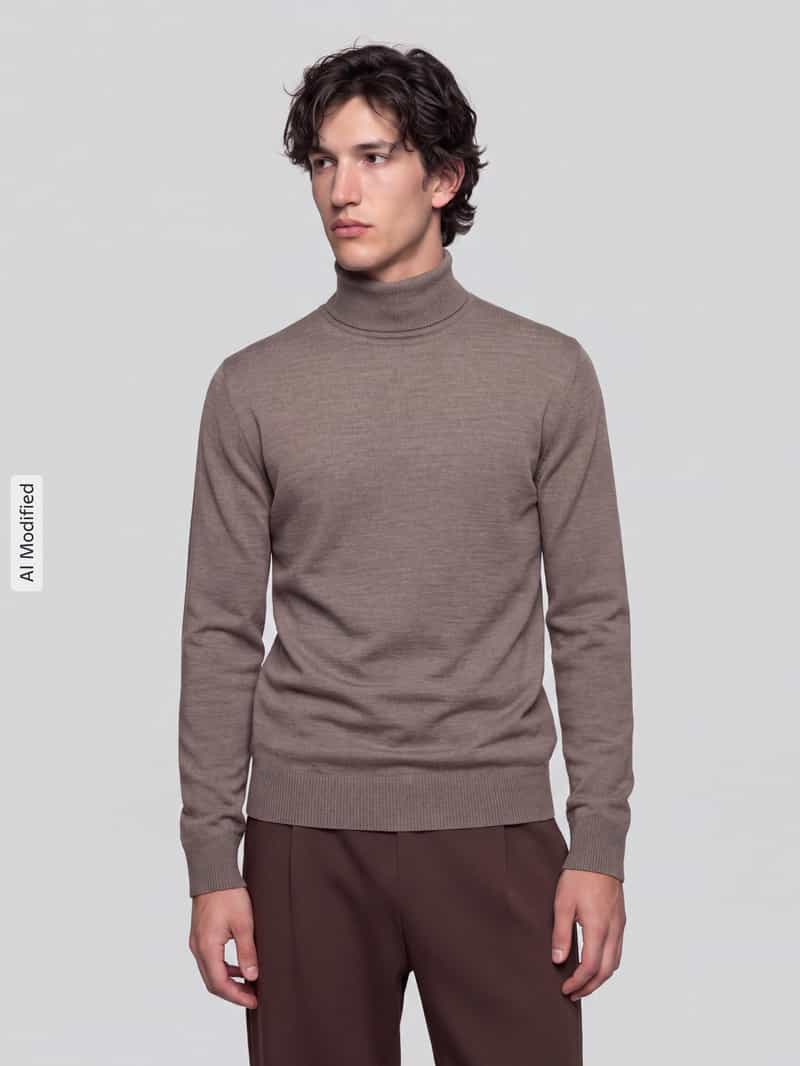 Jake*s Studio Men Regular fit coltrui van zuivere wol model 'MIKO'