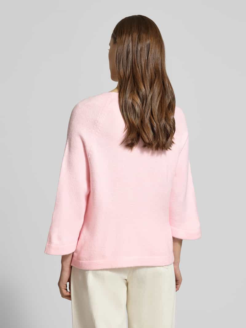 Only Oversized gebreide trui met 3/4-mouw model 'SIMONI' roze, foto 2