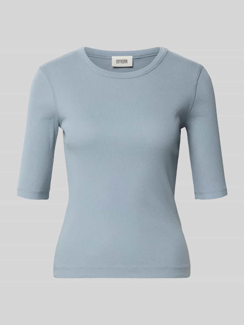 DRYKORN Regular Fit Longsleeve mit Rundhalsausschnitt Modell 'Selay' in Bleu, Größe L 2046735L