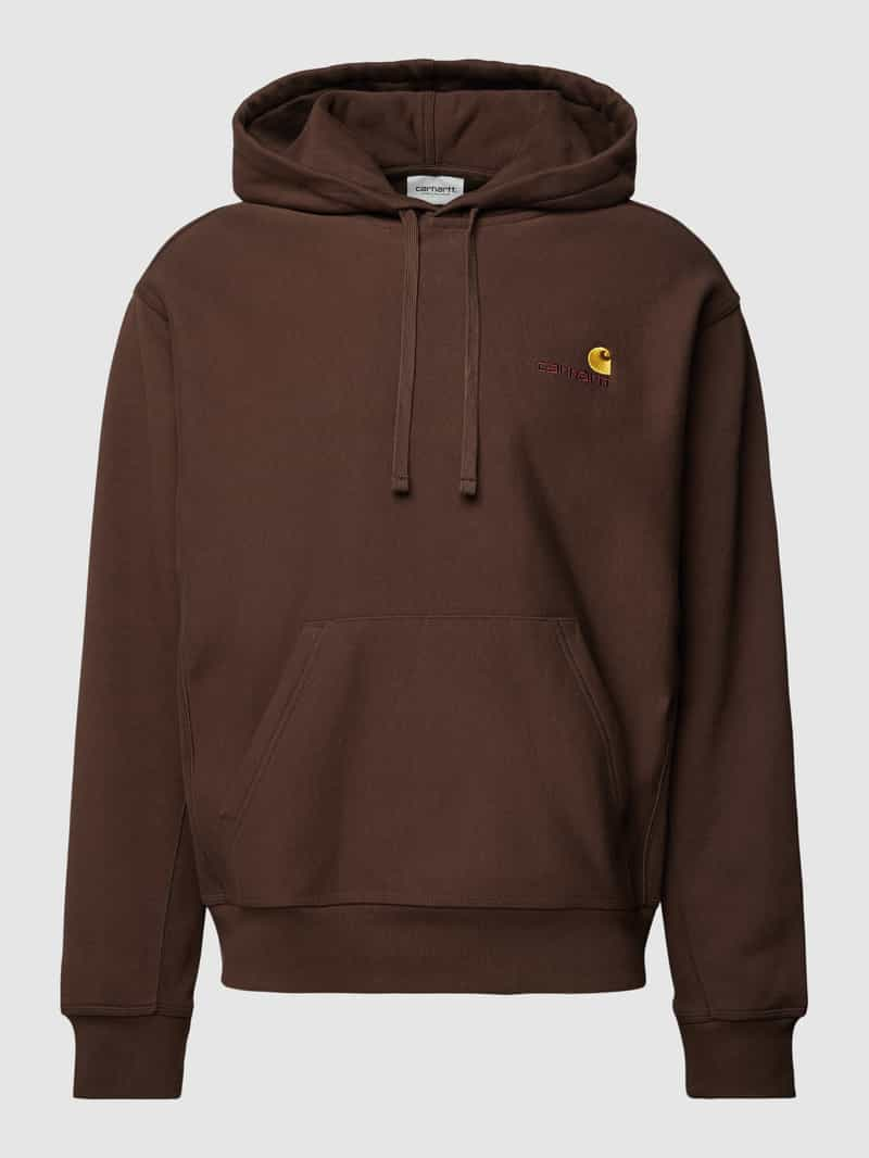 Carhartt Work In Progress Hoodie met labelstitching model 'HOODED AMERICAN SCRIPT'