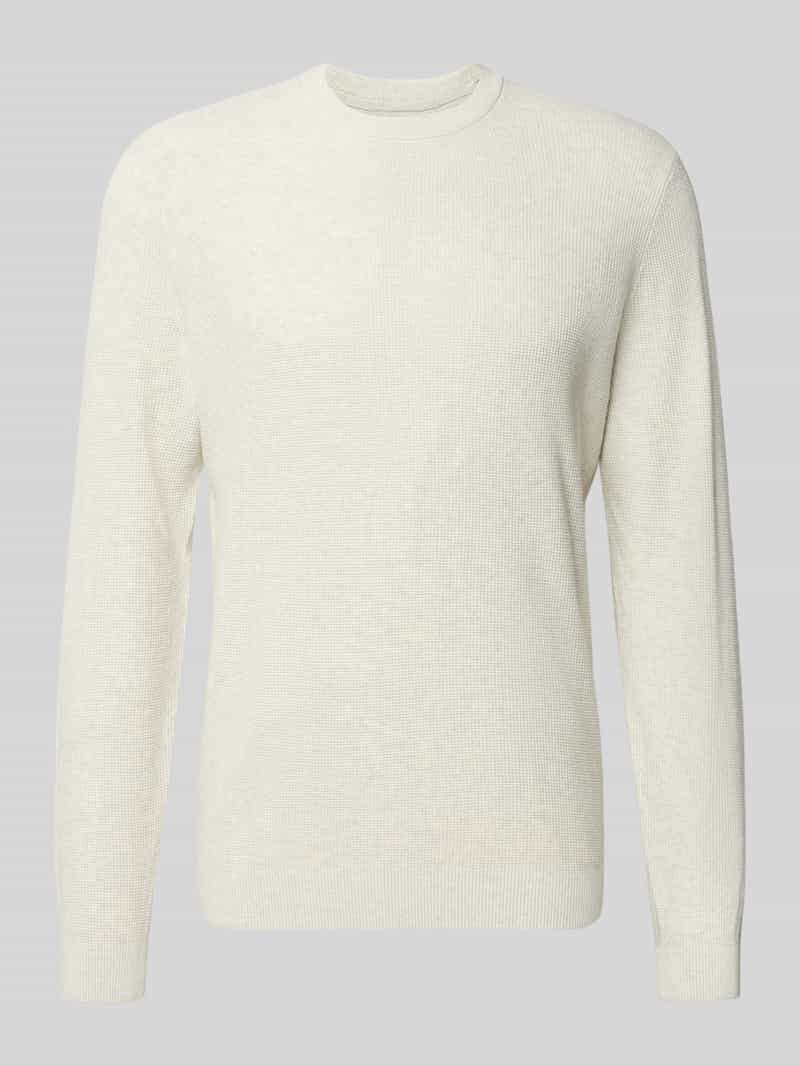 Gebreide pullover met ribboorden