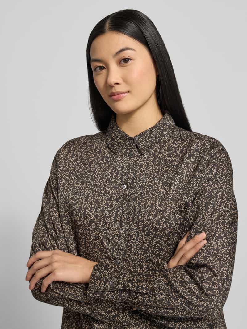 Marc O'Polo Relaxed fit blouse met lange mouwen van puur katoen