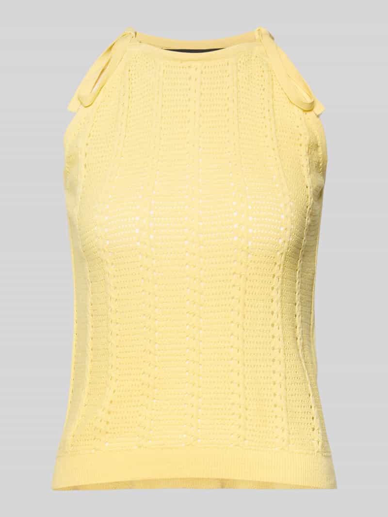 relaxed fit top met bandjes van katoenmix model 'LUX LIGHT'