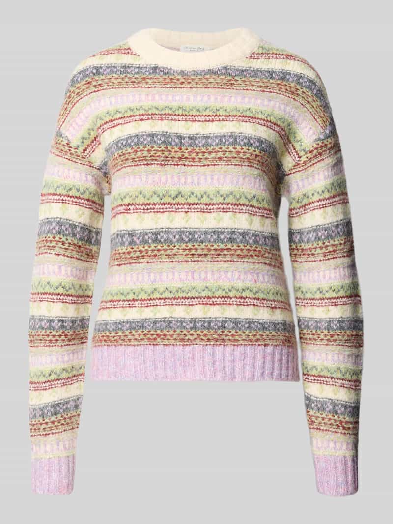Christian Berg Woman Gebreide pullover met ribboorden