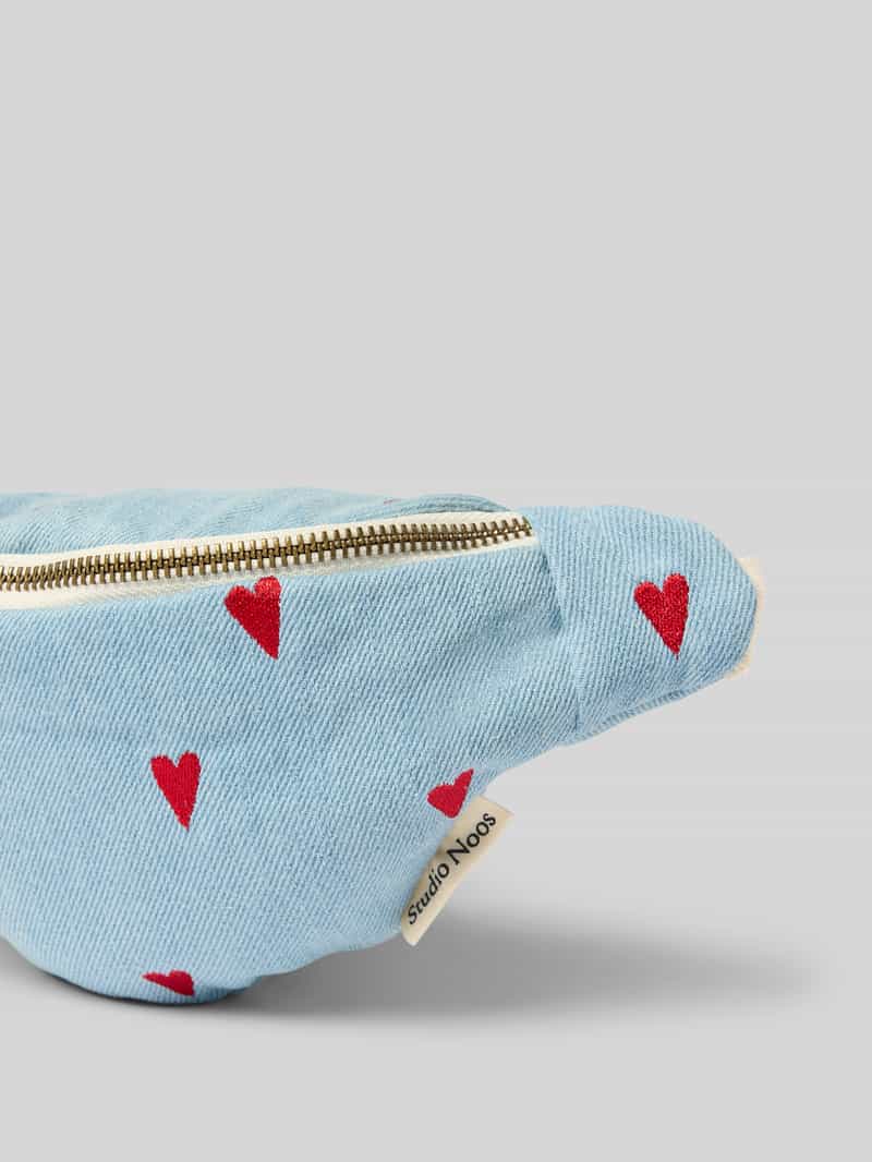 STUDIO NOOS Heuptasje met stitchings model 'Denim Hearts'