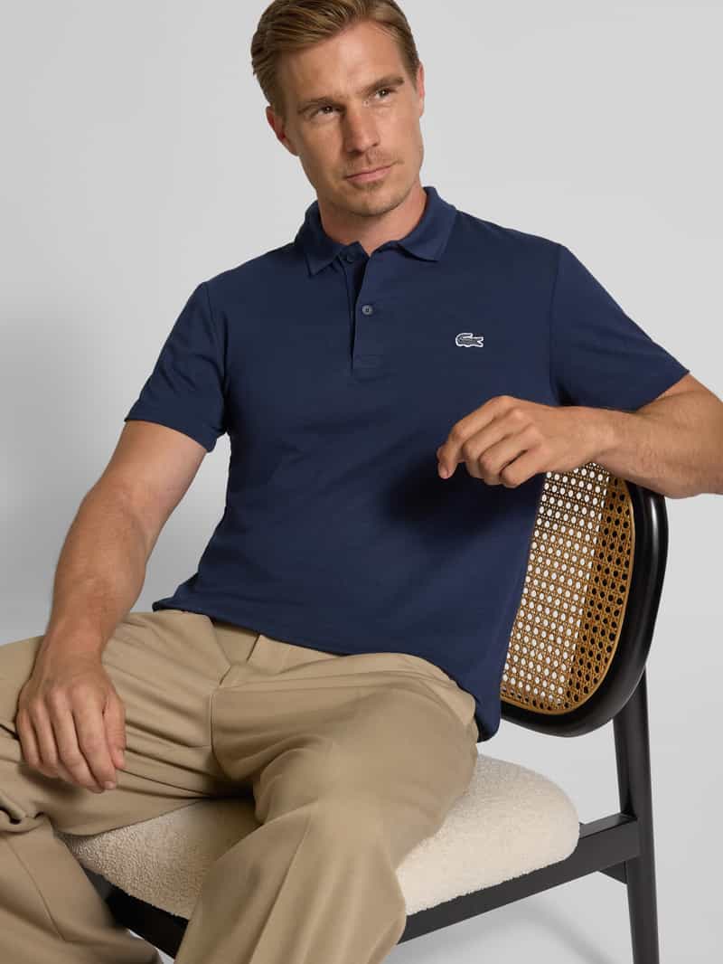 Lacoste Regular fit poloshirt met labelbadge