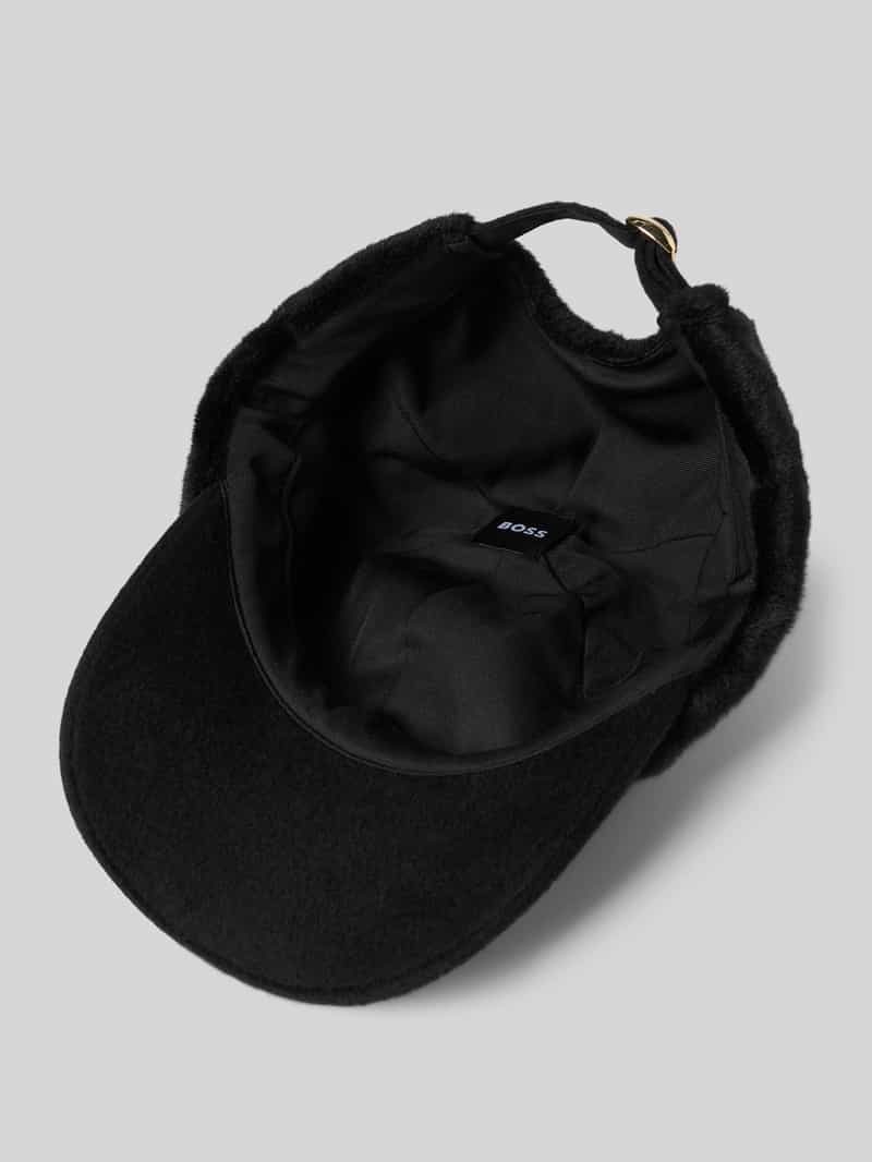 Boss Baseballpet met logo-applicatie van metaal model 'ARI'