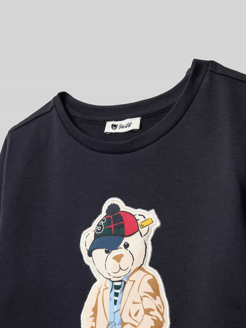 Steiff Sweatshirt met motiefprint