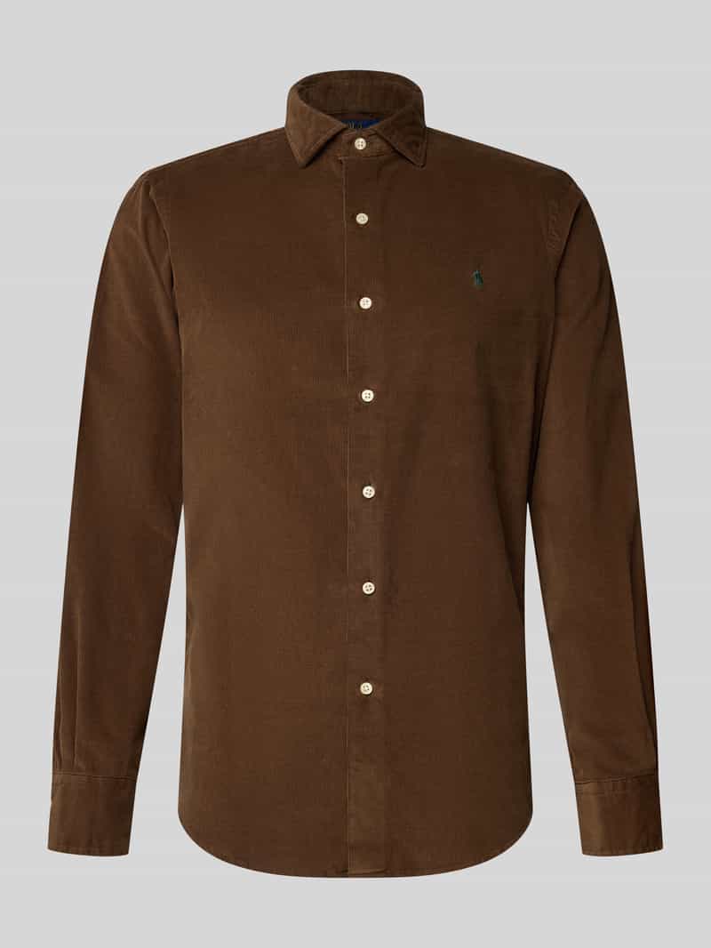 Polo Ralph Lauren Regular fit vrijetijdsoverhemd met logostitching model 'CORDUROY'
