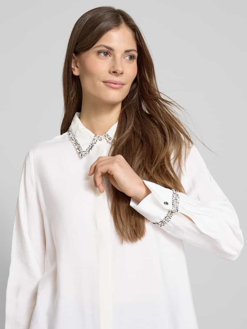 s.Oliver BLACK LABEL Relaxed fit overhemdblouse van viscosemix