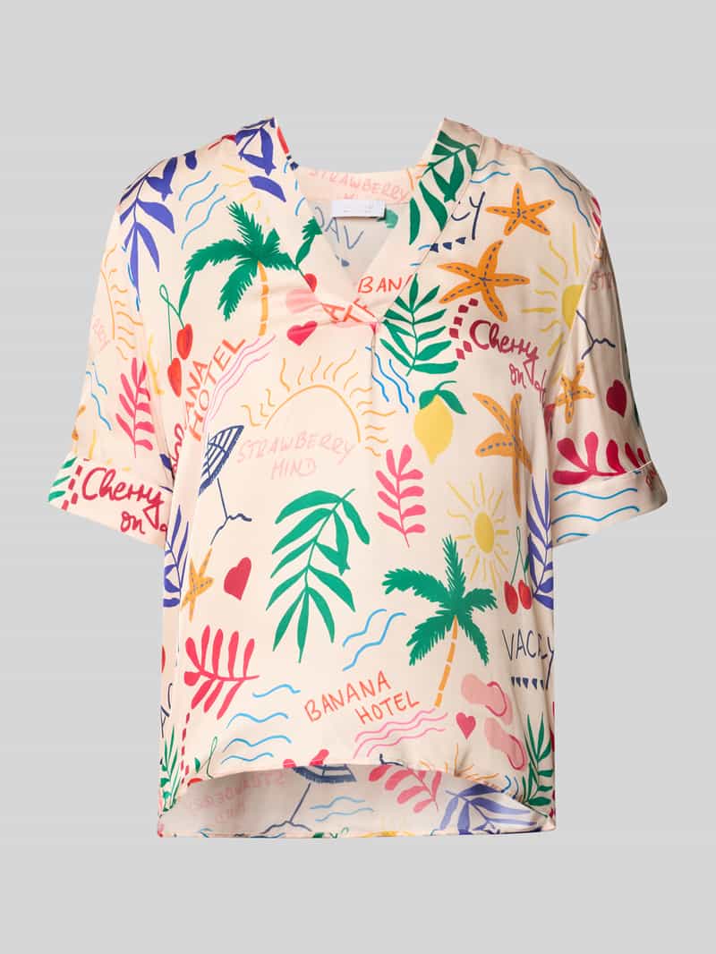 Rich & Royal Blouseshirt met V-hals