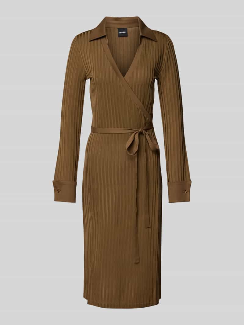 Boss Midi-jurk in wikkellook model 'Ellarie'