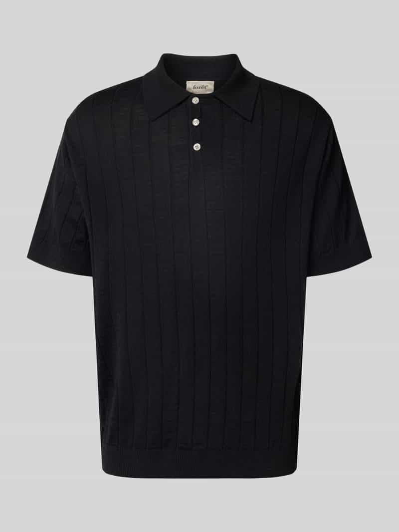 Forét Poloshirt met ribboorden model 'ASTERN'