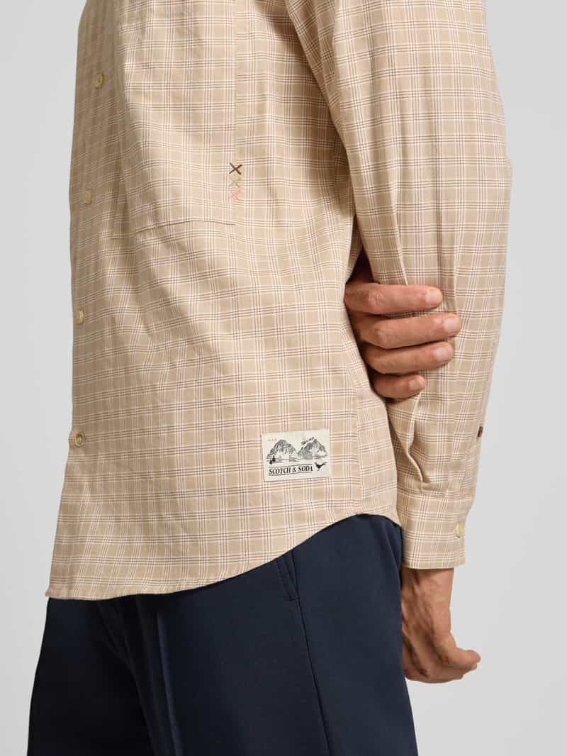 Scotch & Soda Relaxed fit vrijetijdsoverhemd met kentkraag