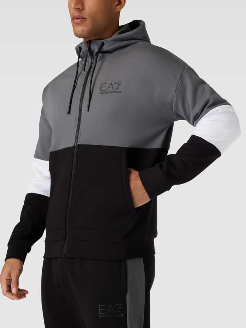 EA7 Emporio Armani Trainingspak in colour-blocking-design