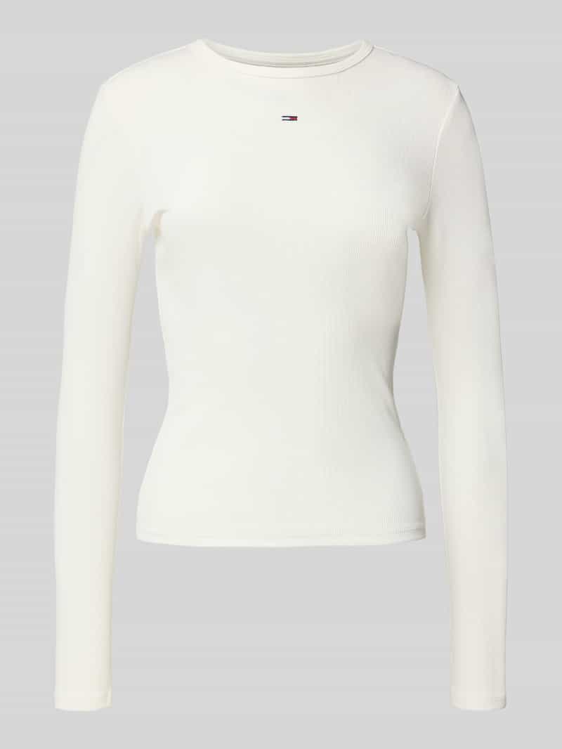 TOMMY JEANS Shirt met lange mouwen TJW SLIM ESSENTIAL RIB LS