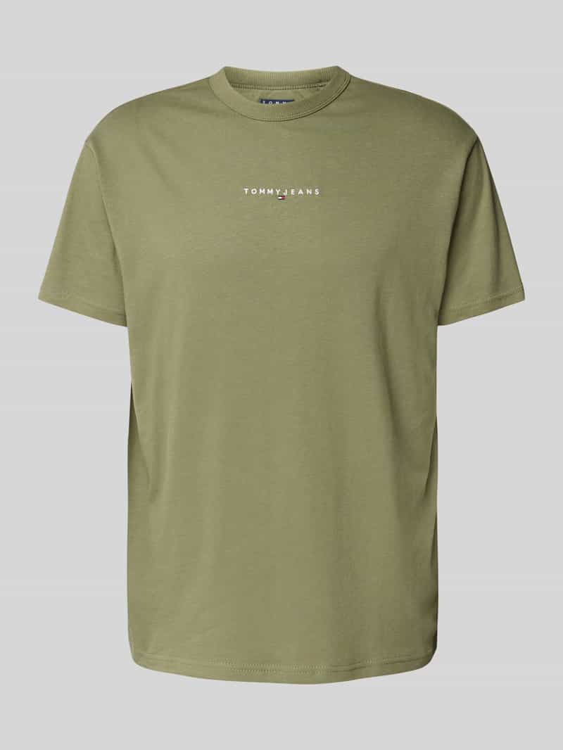 Tommy Jeans T-shirt met labelstitching