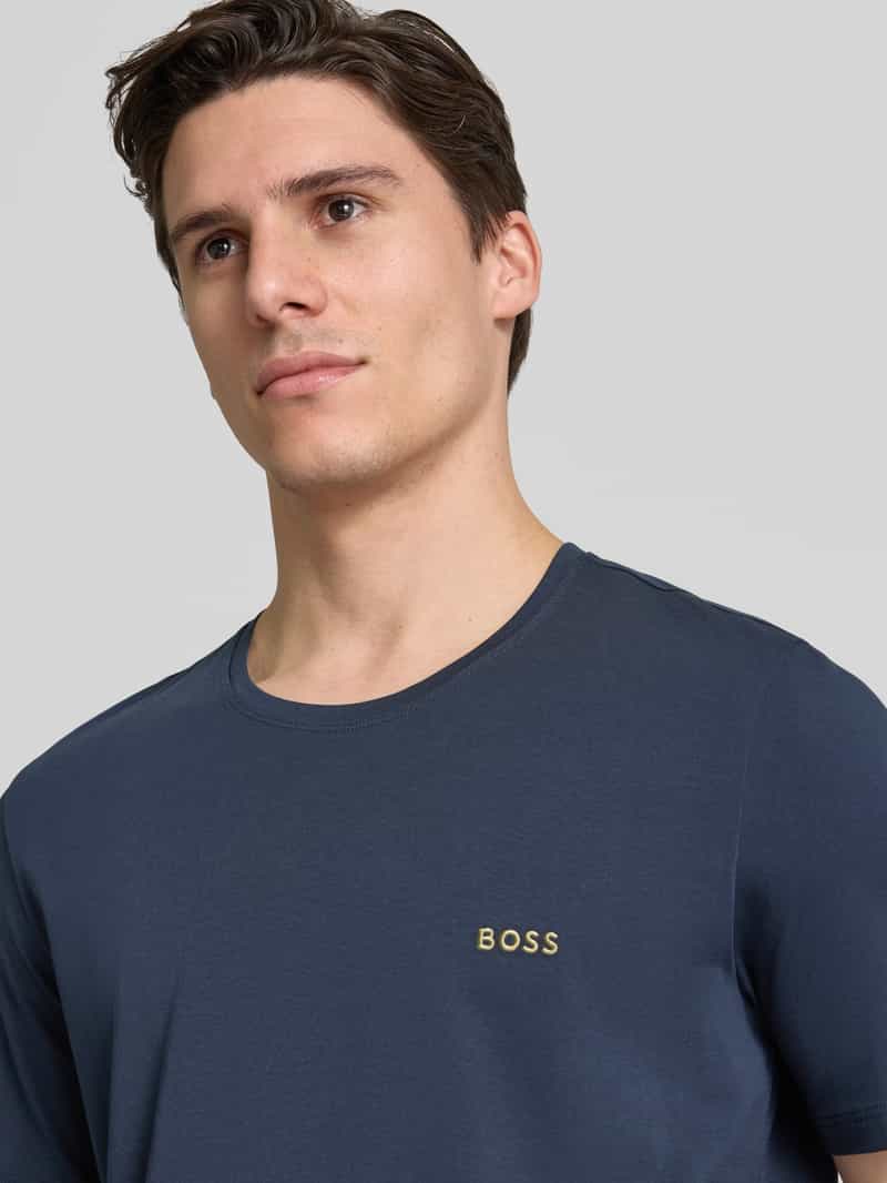 Boss T-shirt met logodetail model 'MIX&MATCH'