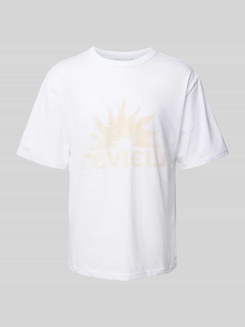 REVIEW T-shirt met labelprint