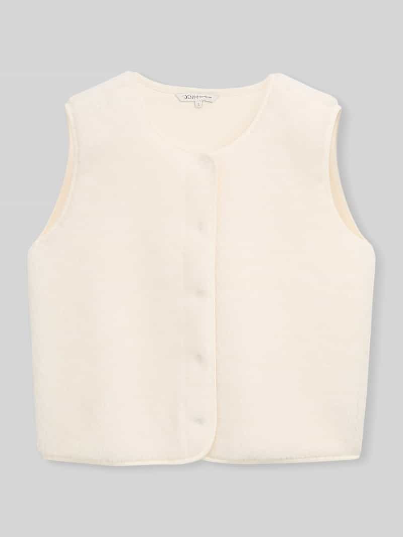 Tom Tailor Denim Regular fit bodywarmer met drukknopen