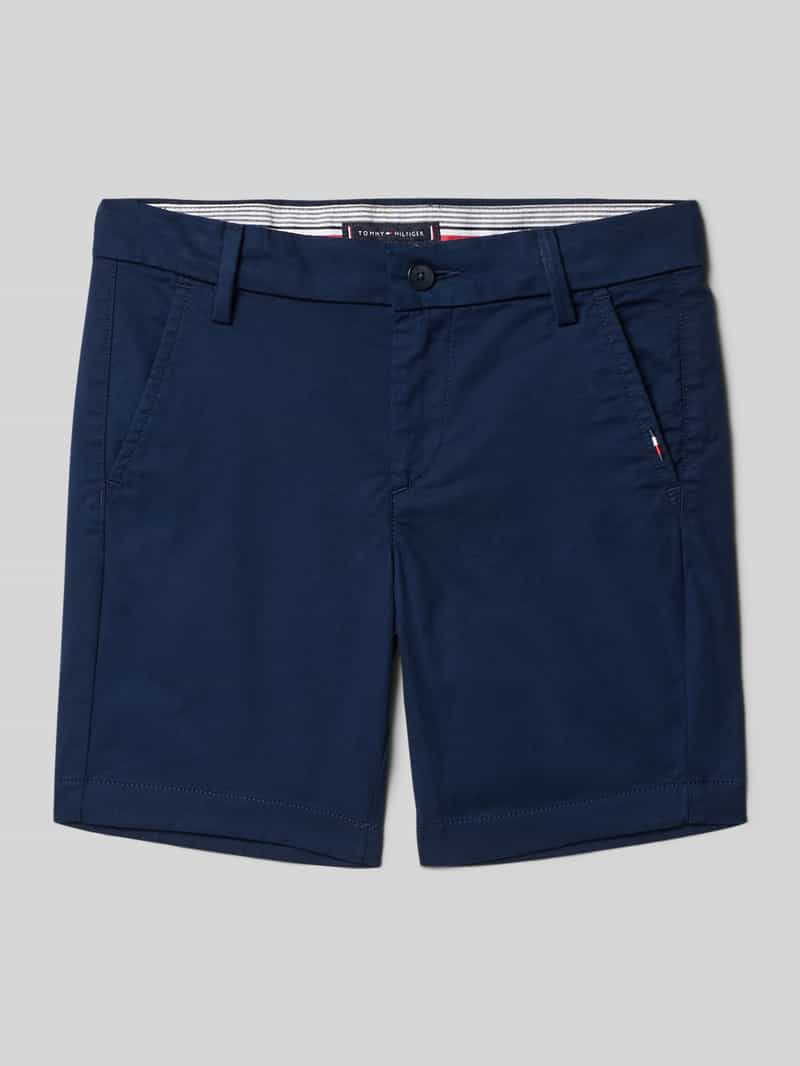 Tommy Hilfiger Kids Korte chino met labeldetail