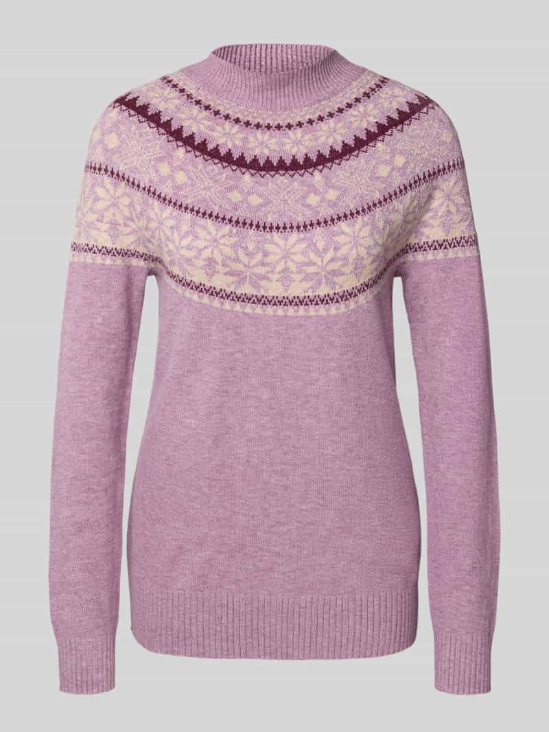 Christian Berg Woman Gebreide pullover met opstaande kraag