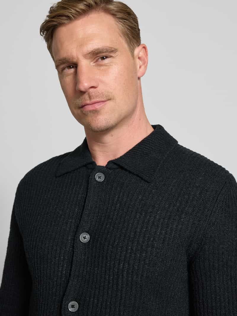 Marc O'Polo Regular fit gebreid jack van wolmix