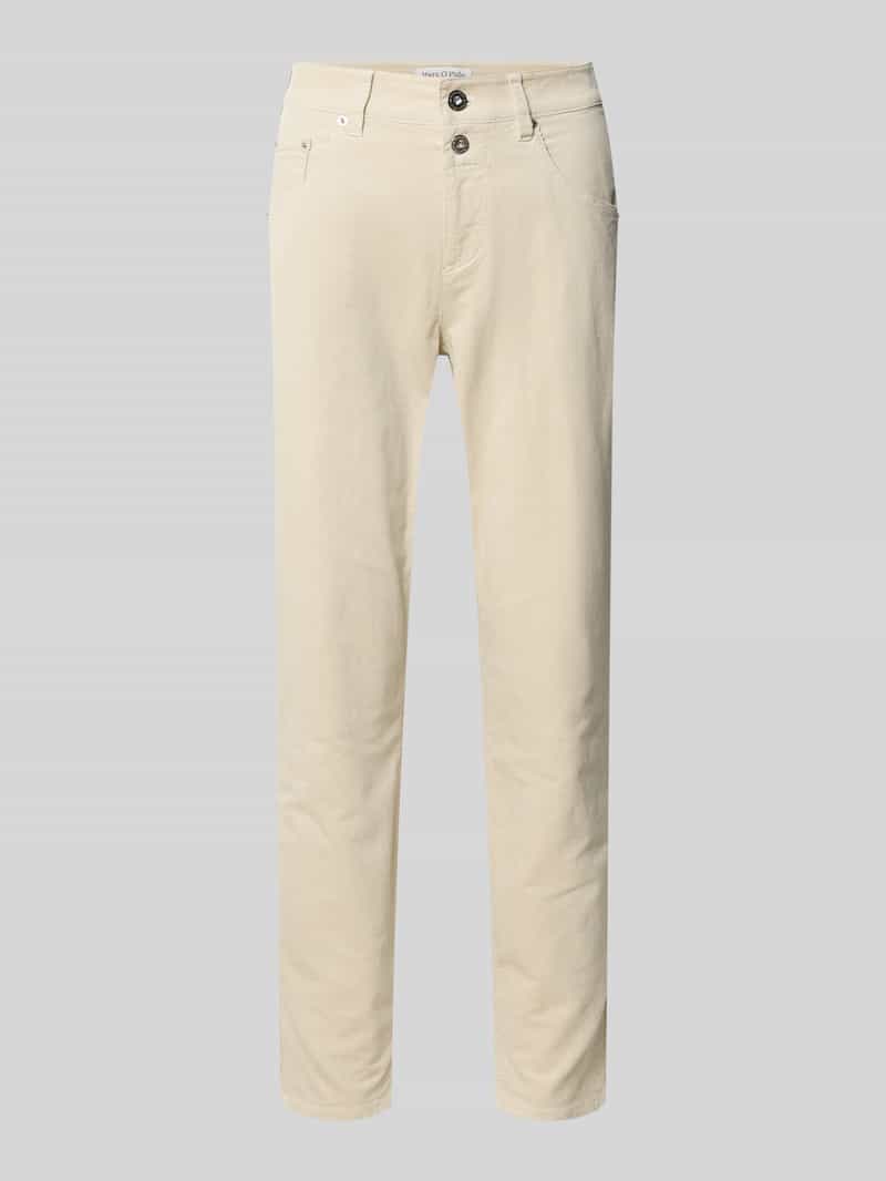 Marc O'Polo Boyfriend fit broek van fijne corduroy van katoenmix