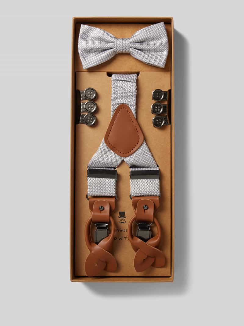 Strik met bretels in een set Prince Bowtie
