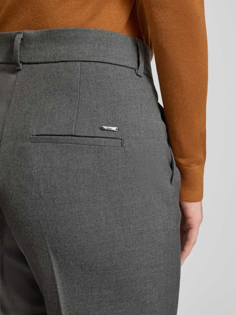 BRAX Straight fit stoffen broek met viscose model 'Maine'