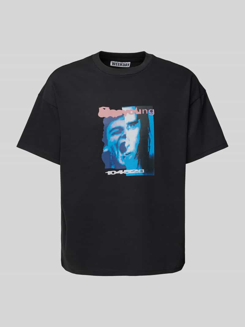 T-shirt met motiefprint