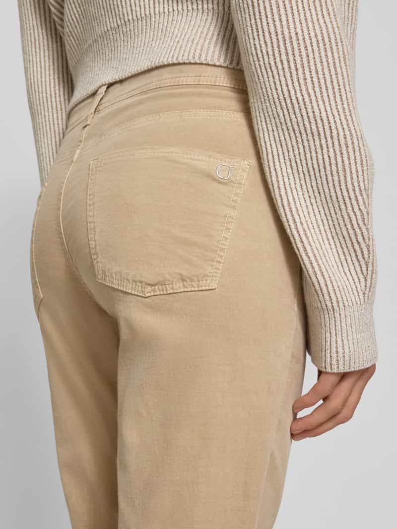 CAMBIO Corduroy broek in verkorte pasvorm model 'PIPER CROPPED'