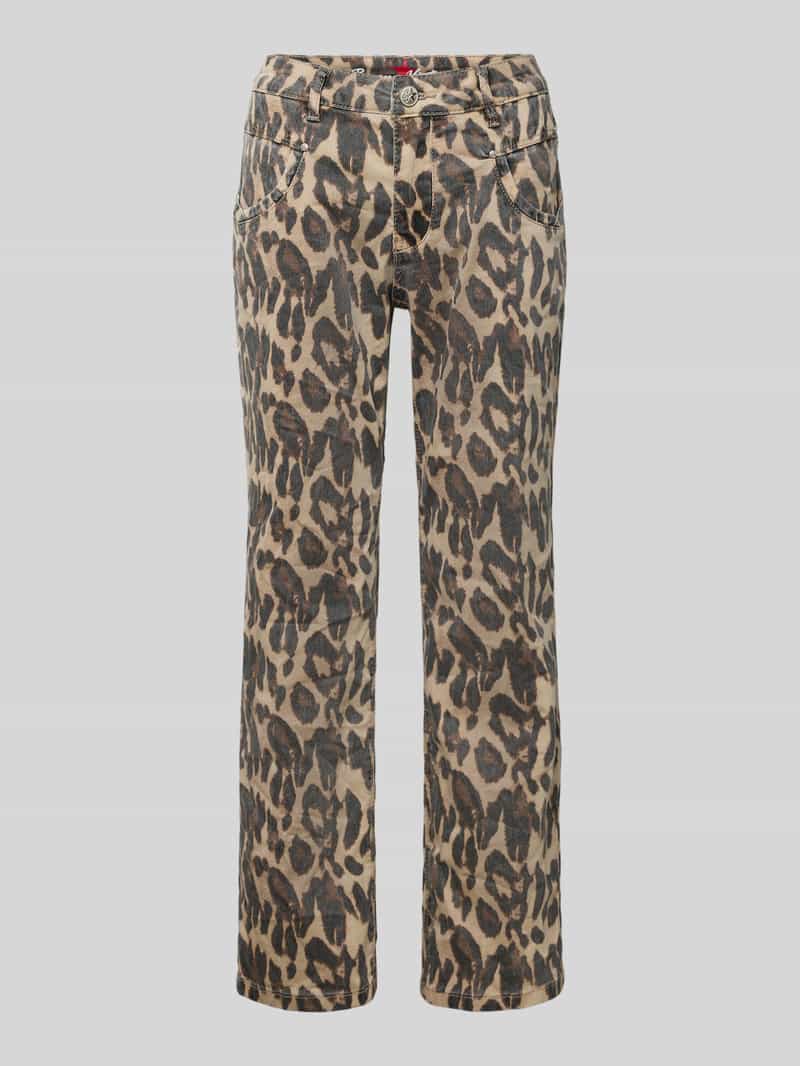 Buena Vista Straight fit broek in verkorte pasvorm model 'Anna'
