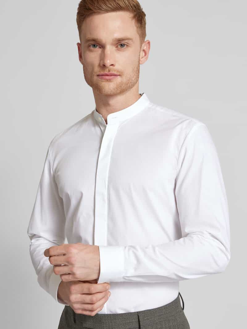 HUGO Regular fit zakelijk overhemd met maokraag model 'Kaleb'