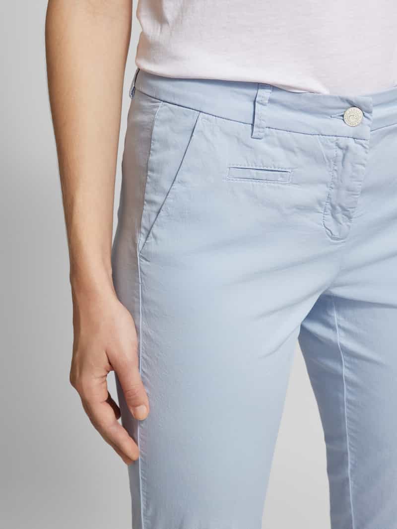 CAMBIO Regular fit stoffen broek met strookzak model 'Stella'