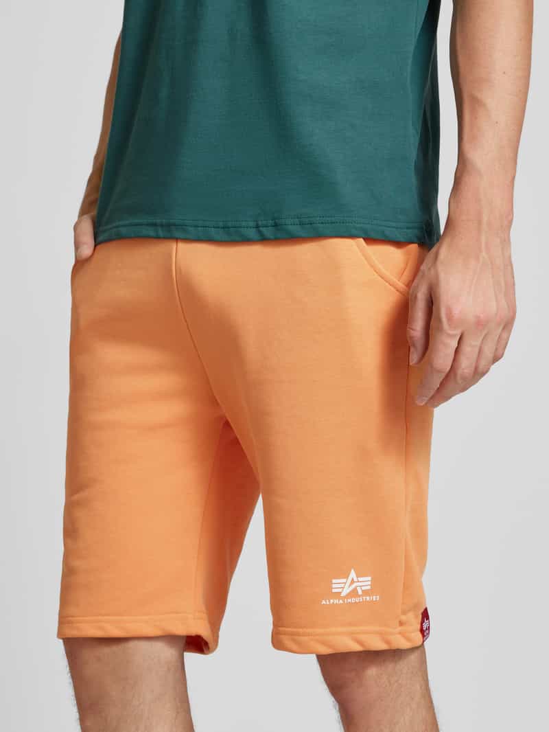 alpha industries Regular fit sweatshorts met labelprint