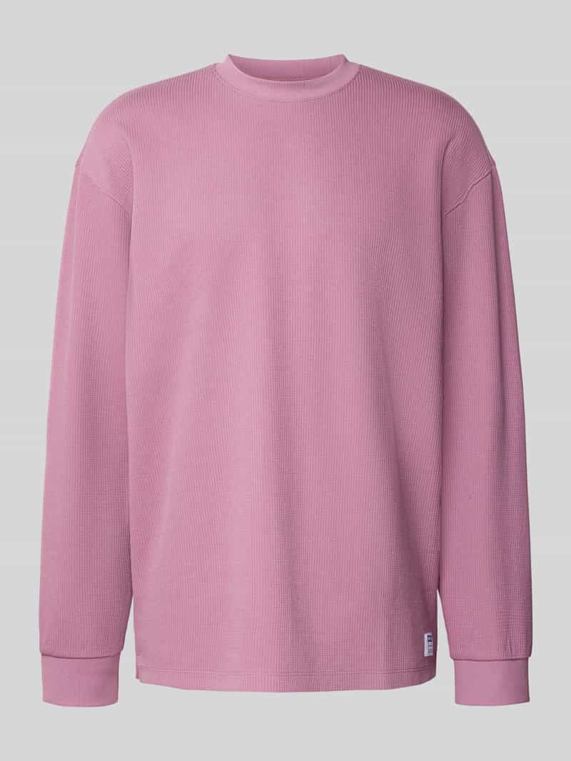 Hugo Blue Regular fit sweatshirt van katoenmix model 'NUWOLO'