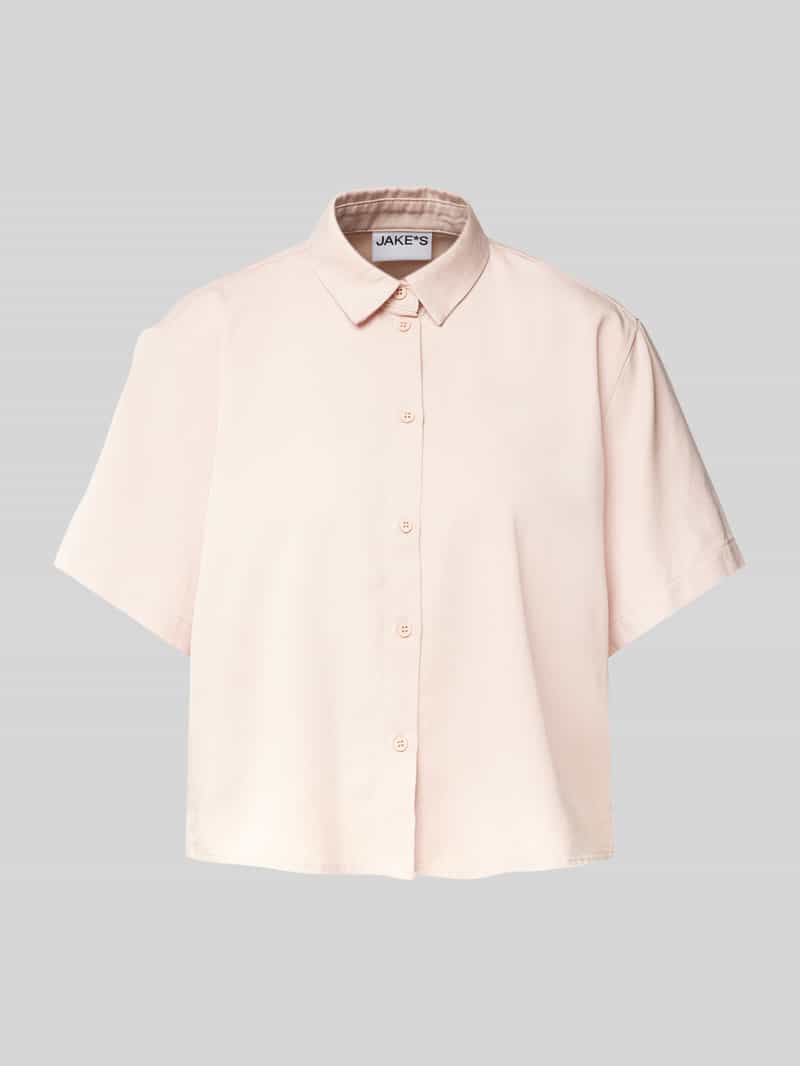 Jake*s Casual Regular fit blouse met doorknoopsluiting