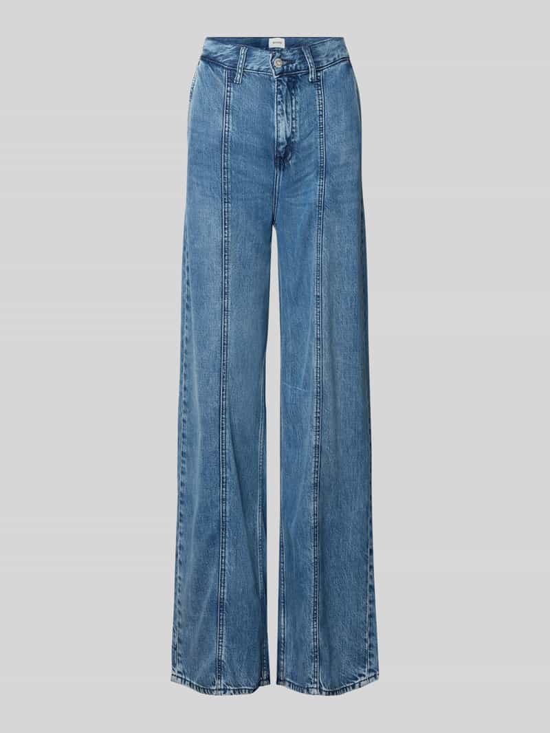 mustang Wide leg jeans met siernaden model 'Style Luise'