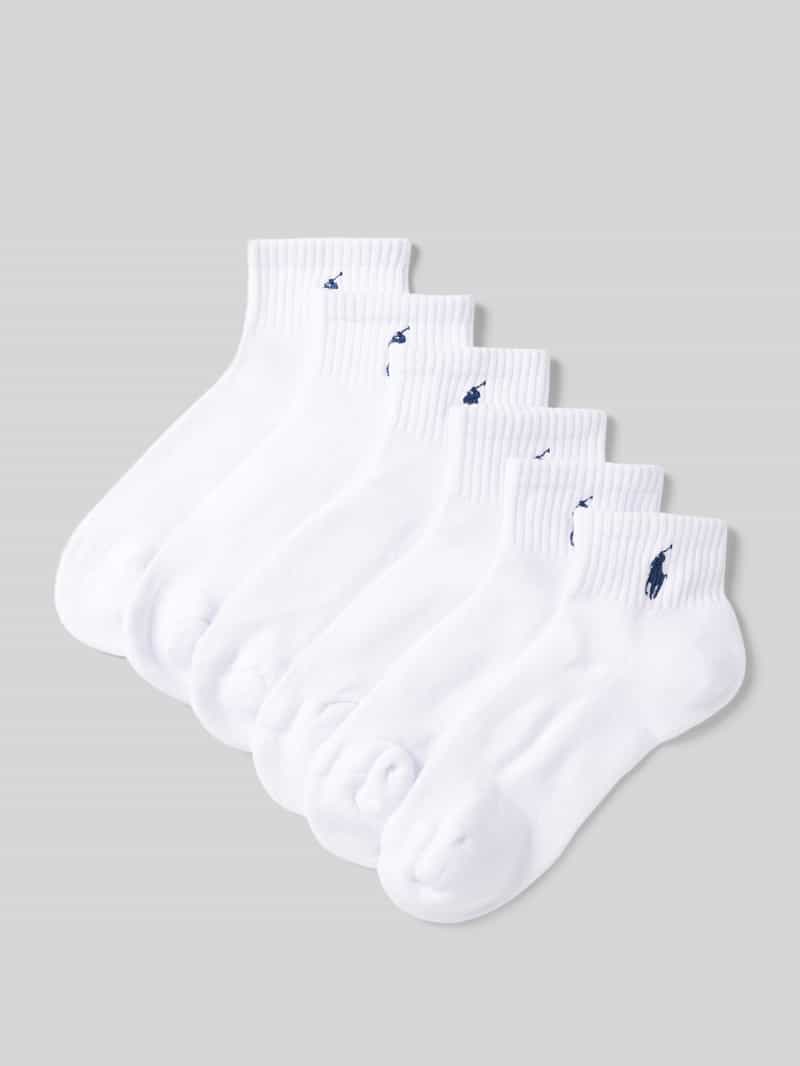 Polo Ralph Lauren Sneakersokken met ribboordjes in een set van 6 paar