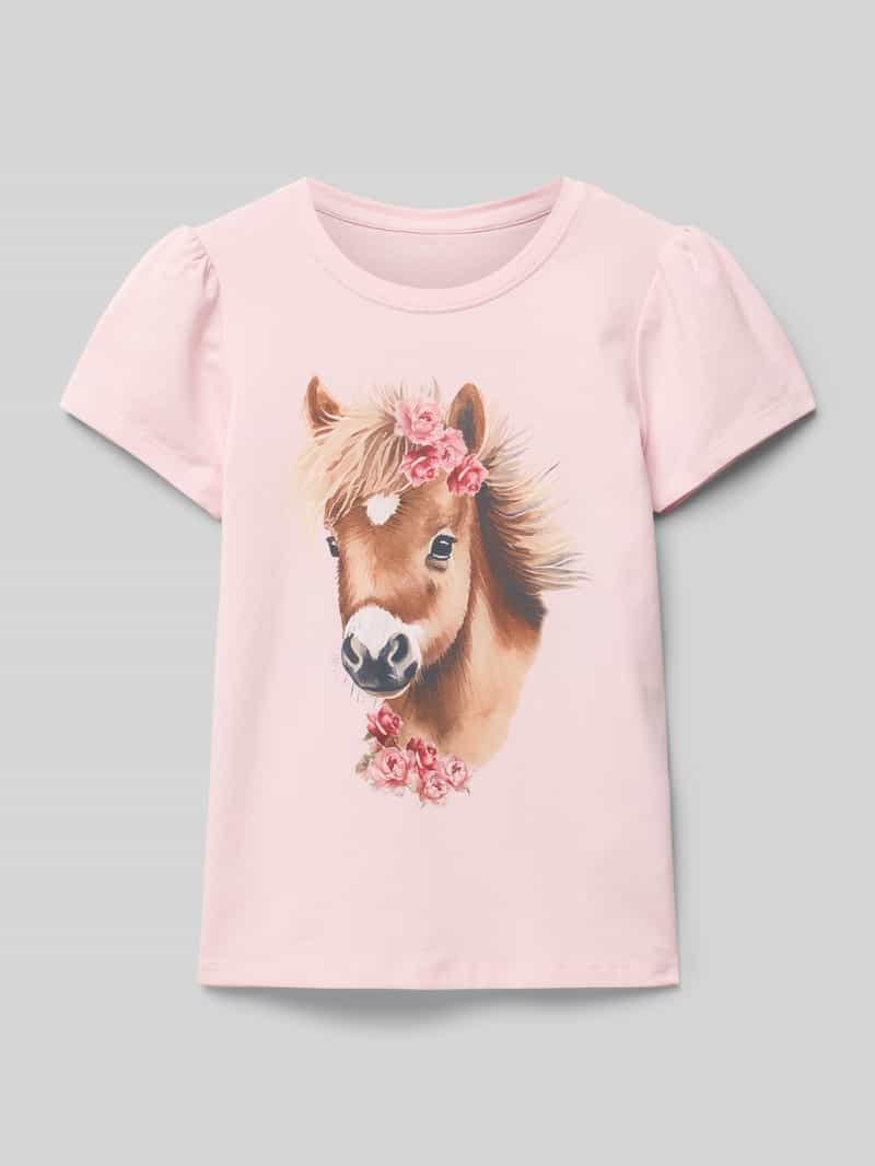 name it T-shirt met ronde hals model 'HANI'