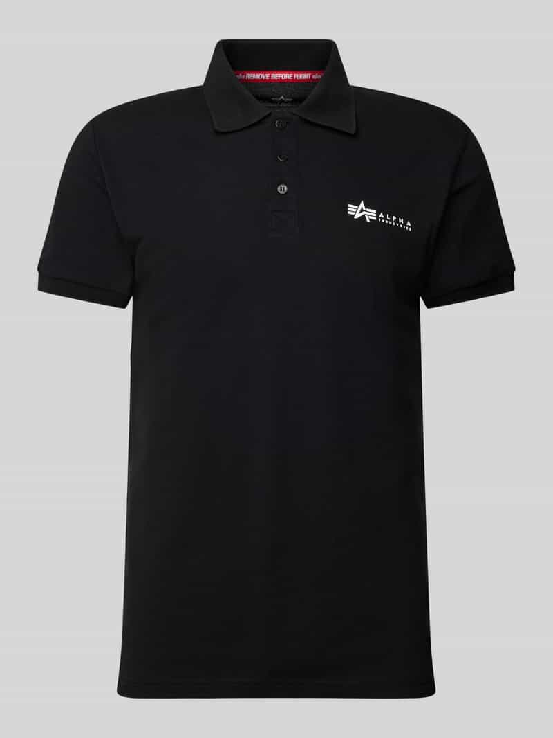 alpha industries Regular fit poloshirt met labelprint