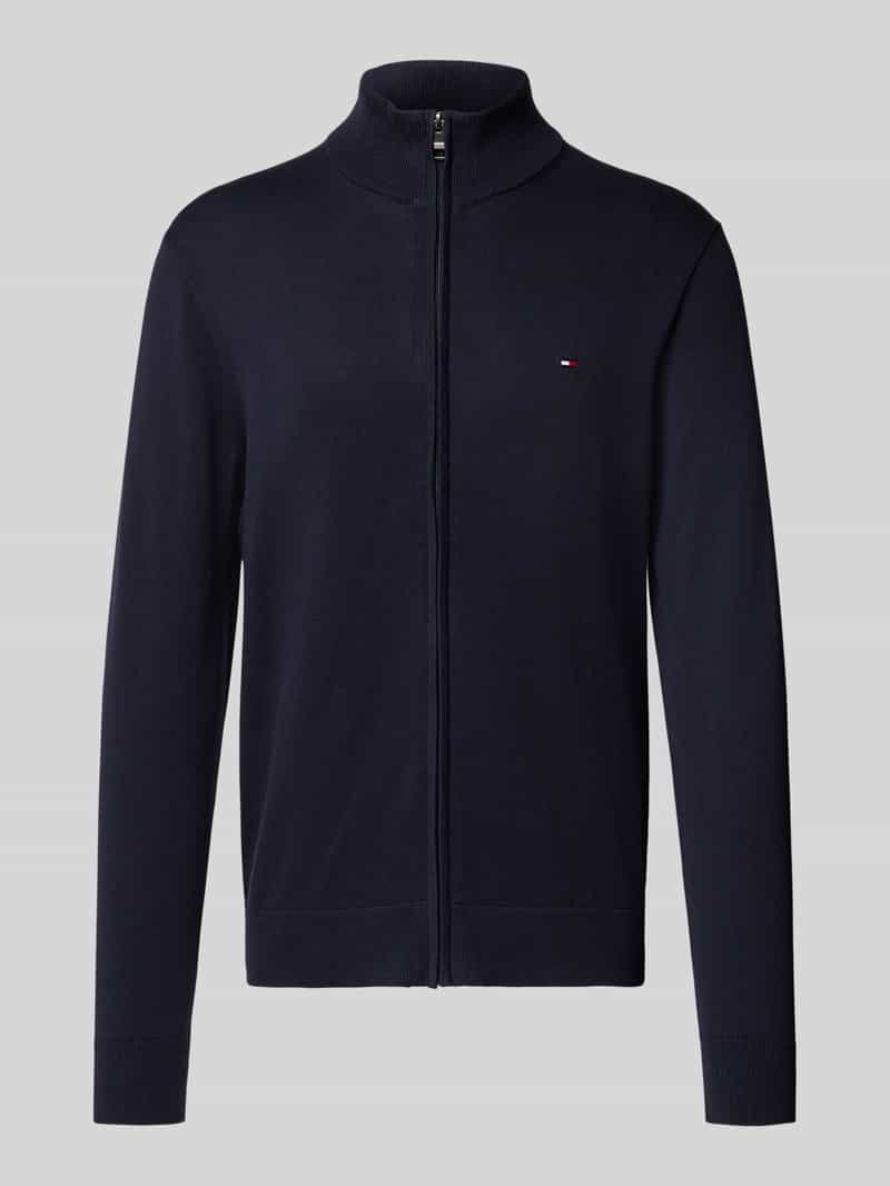 Tommy Hilfiger Regular fit gebreid jack van puur katoen