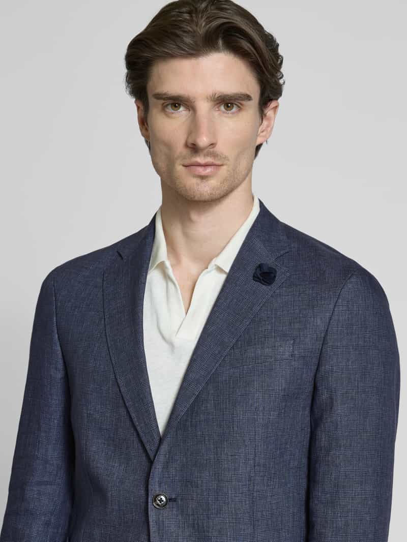 JOOP! Collection Slim fit 2-knoops colbert van linnen model 'Hoverest'