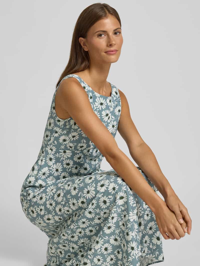 LUISA CERANO Maxi-jurk met ronde hals