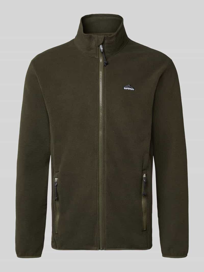 Superdry Fleecejack met opstaande kraag